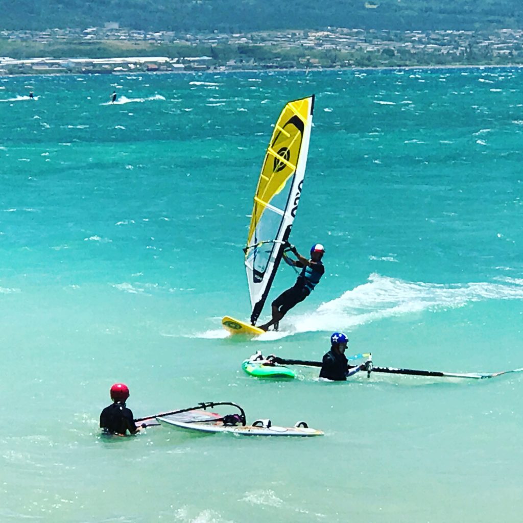 windsurfing