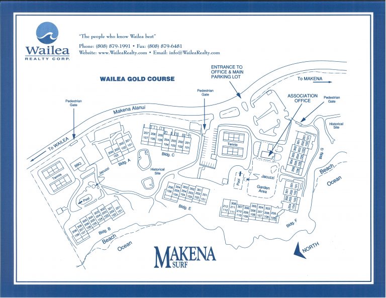 Makena Surf Plat map - Maui Real Estate